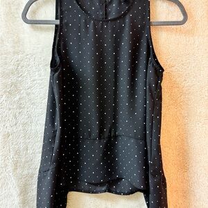 Banana Republic Black and White Polka Dot Blouse